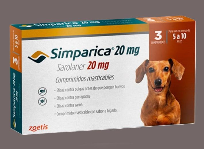 Simparica 20 mg, 5 a 10 Kilos, 3 comprimidos